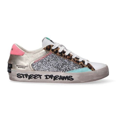 Sneakers basse sneaker Distressed strass cavallino - Crime london - Modalova