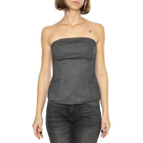 Camicetta Top corsetero raya diplomática gris - Wild Pony - Modalova