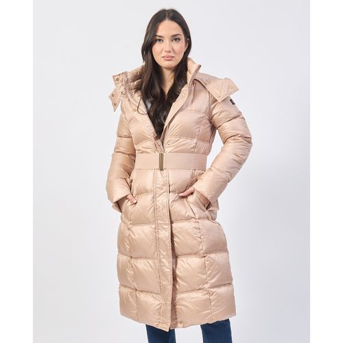 Mantella Cappotto lungo donna trapuntato con cintura - Yes Zee - Modalova