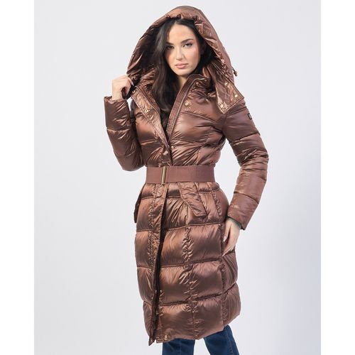 Mantella Cappotto lungo donna trapuntato con cintura - Yes Zee - Modalova