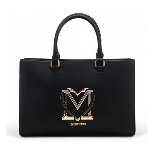 Borsa Borsa a mano con logo monogramma - Love Moschino - Modalova