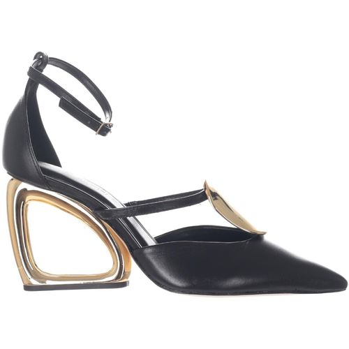 Scarpe Décolleté cut-out in pelle con tacco oro svuotato - Cecconello - Modalova