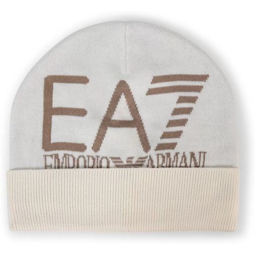 Cappelli Cappello avorio con logo per uomo - Emporio Armani EA7 - Modalova