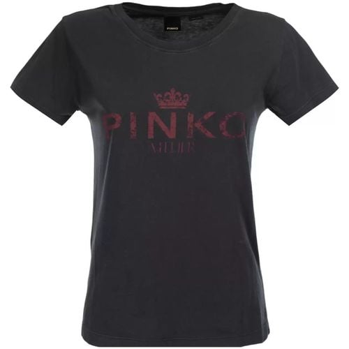 T-shirt & Polo t-shirt nera logo - Pinko - Modalova