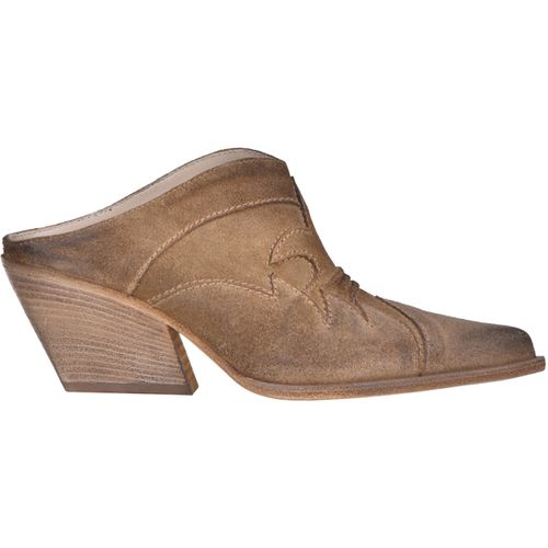 Scarpe Sabot stile texano in suede CAT00005012AE - Elena iachi - Modalova