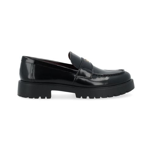 Classiche basse Mocassino in pelle nero con suola carrarmato - Tory Burch - Modalova