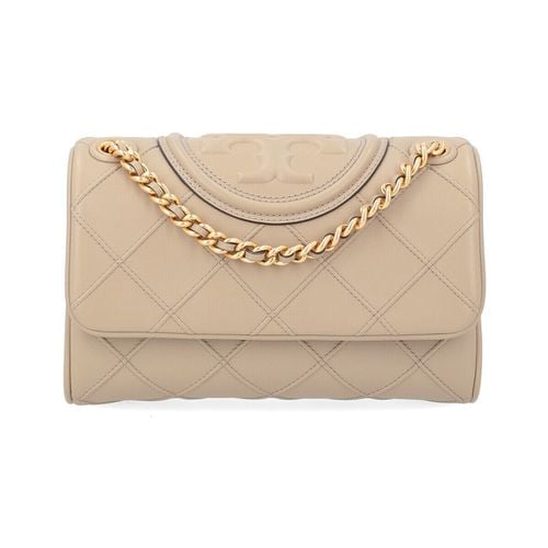 Borsette Borsa Fleming piccola in nappa beige - Tory Burch - Modalova