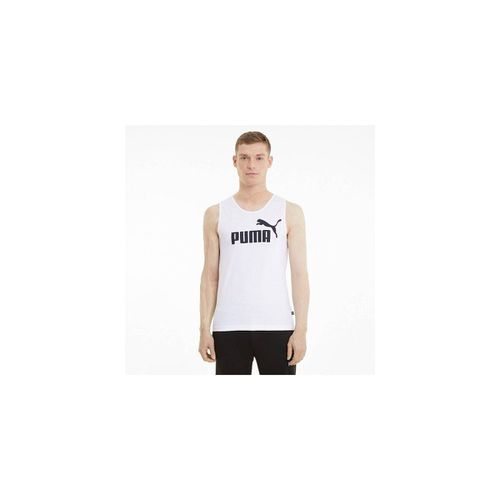 T-shirt senza maniche CANOTTA ESS TANK WHITE - Puma - Modalova