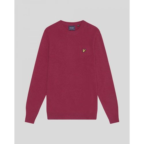 Maglione KN2114V LAMBSWOOL BLEND CREW-X318 RICH BURGUNDY - Lyle & Scott - Modalova