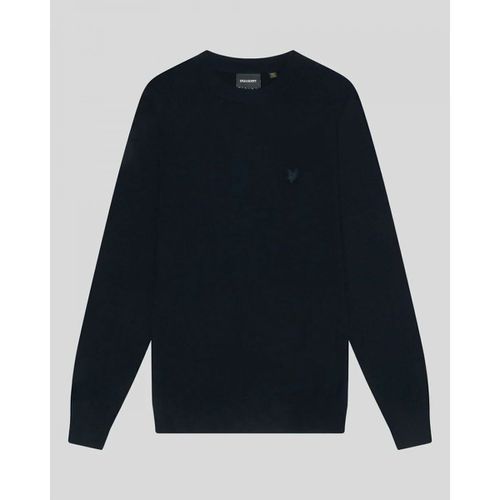 Maglione KN2124V TONAL LAMBSWOOL CREW-Z271 DARK NAVY - Lyle & Scott - Modalova