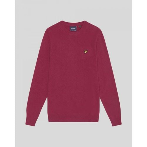 Maglione KN2114V LAMBSWOOL BLEND CREW-X318 RICH BURGUNDY - Lyle & Scott - Modalova