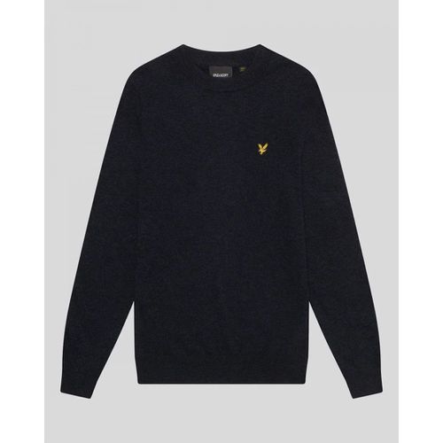 Maglione KN2114V LAMBSWOOL BLEND CREW-Z56 DARK NAVY MARL - Lyle & Scott - Modalova