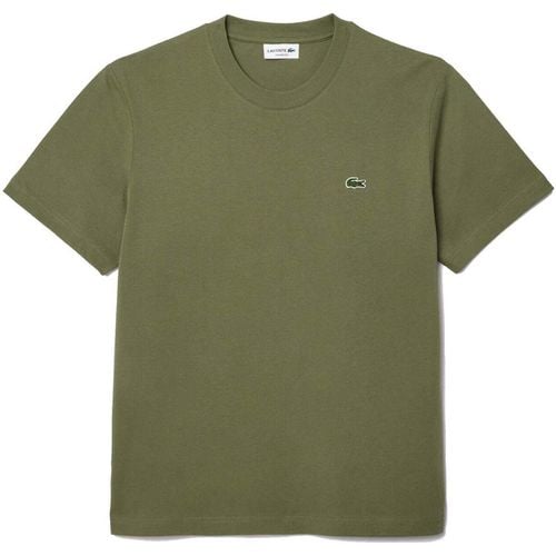 T-shirt & Polo Classic Fit Cotton T-Shirt Khaki Green - Lacoste - Modalova