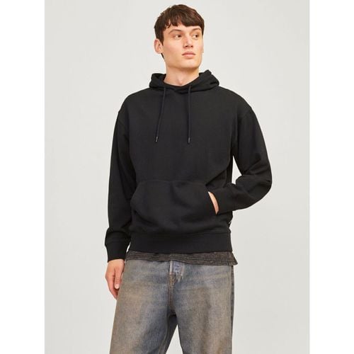 Felpa 12257852 CHARGE SWEAT HOOD-BLACK - Jack & jones - Modalova