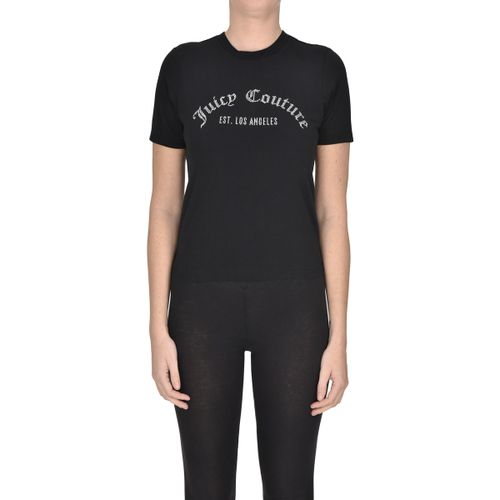 T-shirt & Polo T-shirt con logo in strass TPS00005038AE - Juicy Couture - Modalova