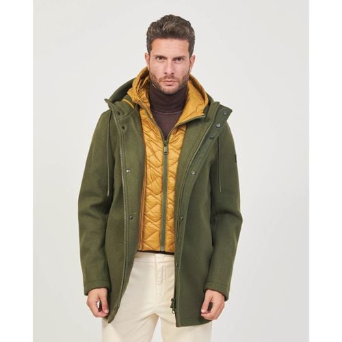 Mantella Cappotto uomo con gilet removibile e cappuccio - Yes Zee - Modalova