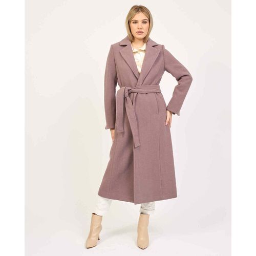 Mantella Cappotto donna modello vestaglia con cintura - Yes Zee - Modalova