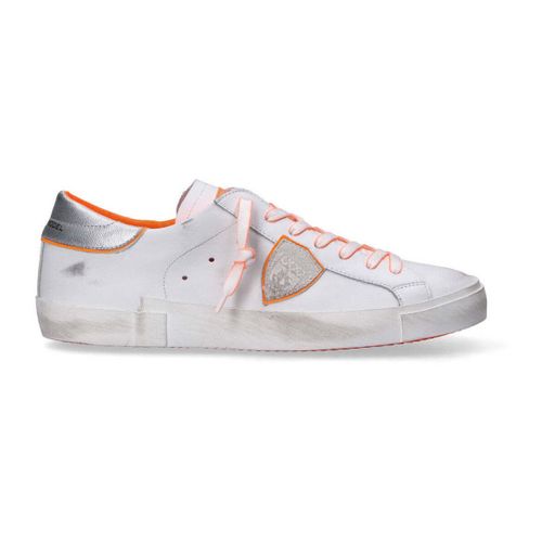 Sneakers sneaker Paris arancio fluo argento - Philippe Model - Modalova