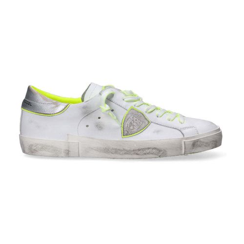 Sneakers sneaker Paris giallo fluo argento - Philippe Model - Modalova