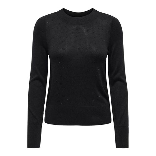 Maglione 15336740 SOLITA-BLACK DETAILS BK STONES - Only - Modalova