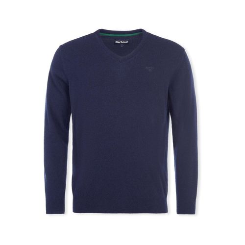 Maglione Lambswool V Knit - Navy - Barbour - Modalova