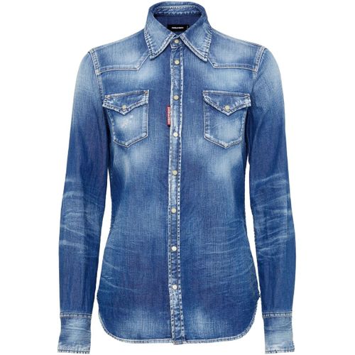 Camicia Light Wash Classic Western Shirt - Dsquared - Modalova