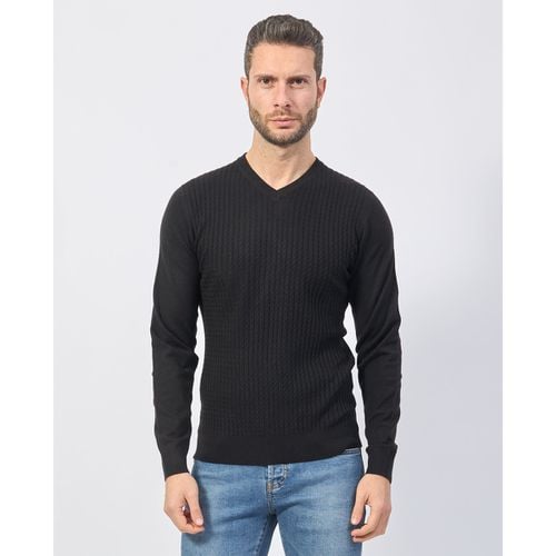 Maglione Maglione uomo in misto lana con scollo a V - Yes Zee - Modalova