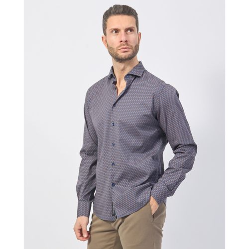 Camicia a maniche lunghe Camicia uomo a microfantasia - Yes Zee - Modalova