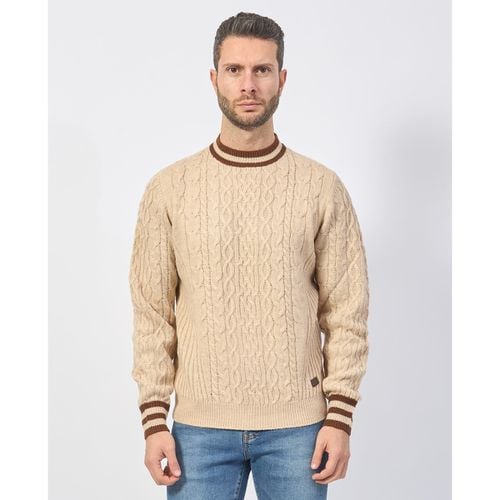 Maglione Maglione in misto lana con intrecci all-over - Yes Zee - Modalova