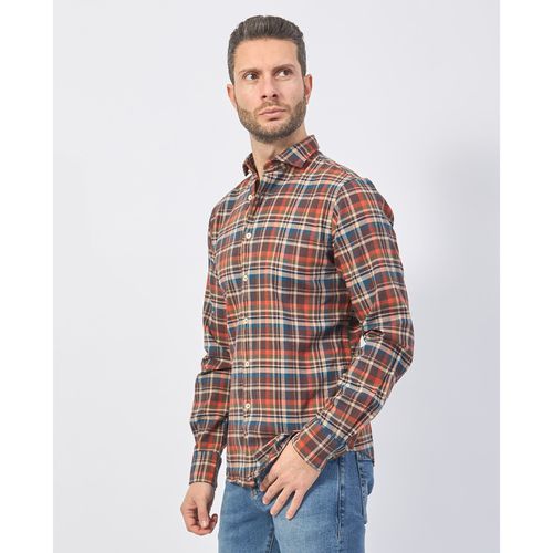 Camicia a maniche lunghe Camicia uomo in cotone multicolor - Yes Zee - Modalova