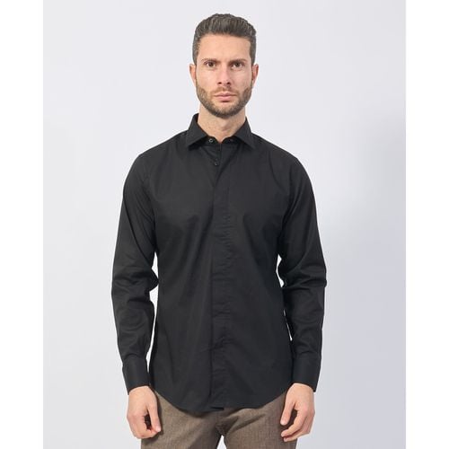 Camicia a maniche lunghe Camicia nera in cotone a maniche lunghe - Gazzarrini - Modalova