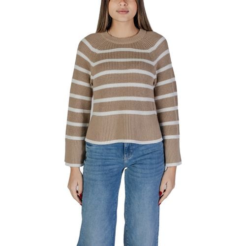 Maglione VICASIA L/S STRIPED SHORT KNIT TOP/PB 14103369 - Vila - Modalova