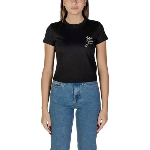 T-shirt SCRIPT INSTITUTIONAL J20J224984 - Calvin Klein Jeans - Modalova