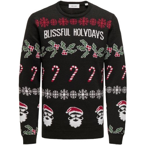 Maglione Pullover XMAS ALLOVER Strickpullover R-Neck - Only & Sons - Modalova