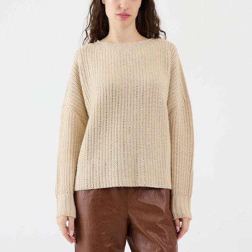 Maglione Girocollo in lana con swarovsky - Ermanno Scervino - Modalova