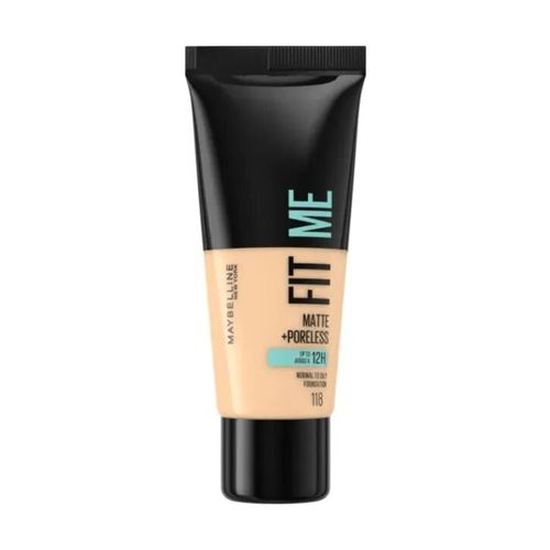 Fondotinta & primer Fit Me Matte + Poreless Foundation - 118 Nude - Maybelline New York - Modalova