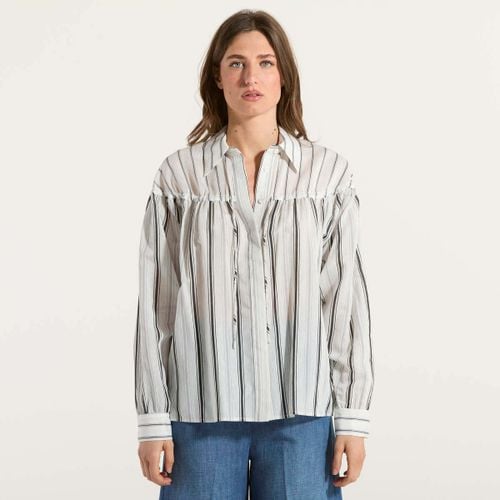 Camicia camicia in cotone a righe con laccetti - Pinko - Modalova