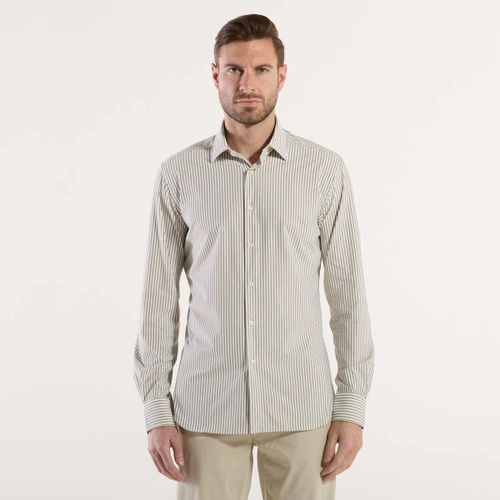 Camicia a maniche lunghe active shirt in tessuto a righe - Xacus - Modalova