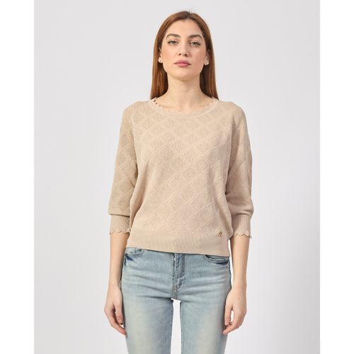 Maglione Maglia girocollo traforata - Yes Zee - Modalova