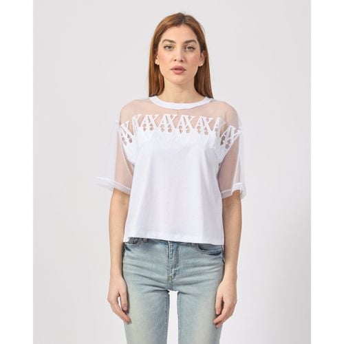 T-shirt & Polo T-shirt donna con trasparenza - EAX - Modalova