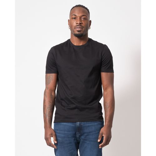 T-shirt & Polo T-shirt nera girocollo slim fit in cotone - Boss - Modalova