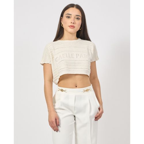 T-shirt & Polo T-shirt cropped con logo - GaËlle Paris - Modalova