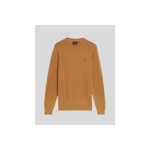 Maglione KN2136V COTTON CREW-X571 PANEL BROWN - Lyle & Scott - Modalova