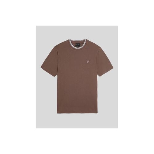 T-shirt & Polo TS2227TON TIPPED SUPERFINE-X546 PLUM TRUFFLE - Lyle & Scott - Modalova