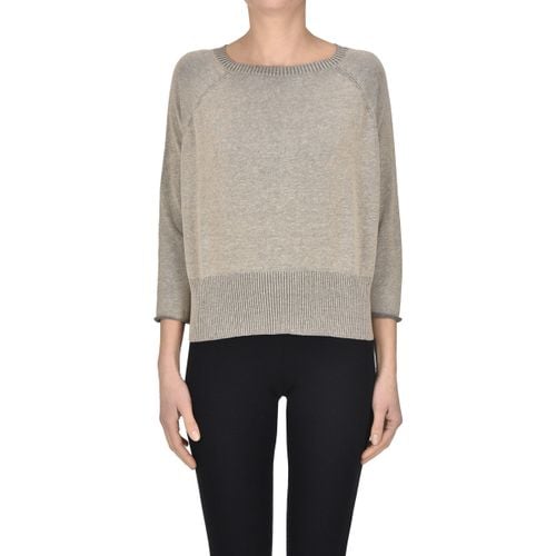 Maglione Pullover cropped a scatoletta MGP00005061AE - Base Milano - Modalova