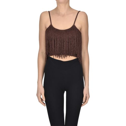 Top Top cropped con frange TPT00005084AE - Simona Corsellini - Modalova