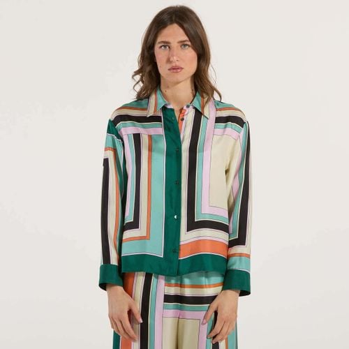 Camicia camicia in twill di pura seta multicolor - Max mara - Modalova