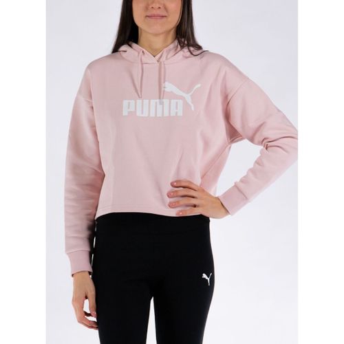 Felpa FELPA CORTA CON CAPPUCCIO ESSENTIAL - Puma - Modalova