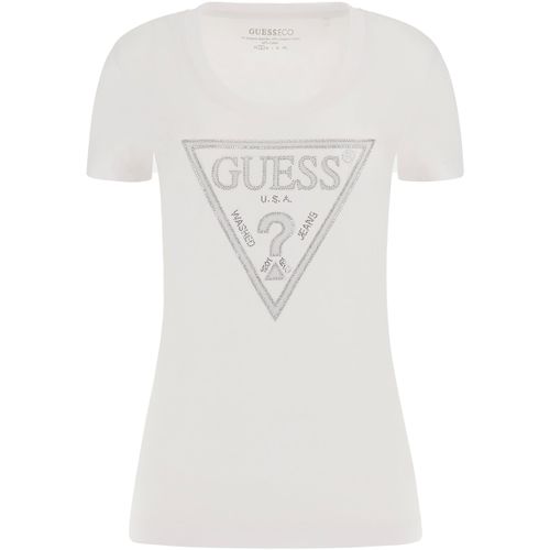 T-shirt & Polo T-SHIRT LOGO STRASS - Guess - Modalova