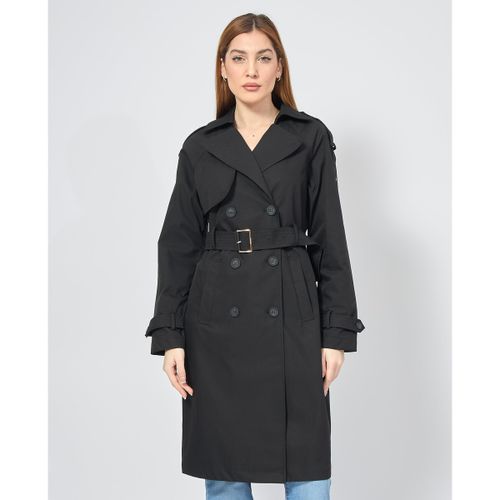 Giubbotto Giubbotto trench donna doppiopetto con cintura - Yes Zee - Modalova